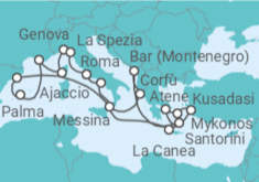 Itinerario della crociera Italia, Grecia, Turchia, Spagna, Francia - Princess Cruises