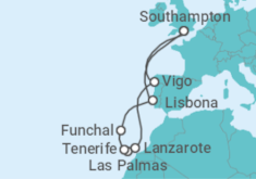 Itinerario della crociera Isole Canarie - Con volo - MSC Crociere