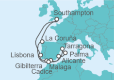 Itinerario della crociera Portogallo, Spagna, Gibilterra - Con volo - MSC Crociere