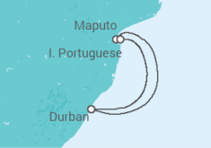 Itinerario della crociera Mozambico - MSC Crociere