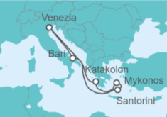Itinerario della crociera Grecia, Italia - Costa Crociere