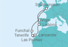 Itinerario della crociera Isole Canarie - MSC Crociere
