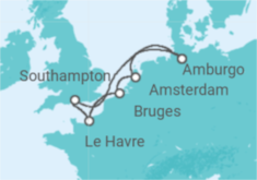 Itinerario della crociera Olanda, Belgio, Francia, Regno Unito - Con volo - MSC Crociere