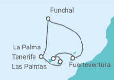 Itinerario della crociera Isole Canarie - AIDA