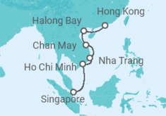 Itinerario della crociera Thailandia, Vietnam - Silversea