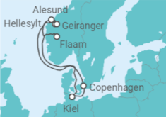 Itinerario della crociera Danimarca, Norvegia - MSC Crociere