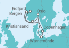 Itinerario della crociera Norvegia, Danimarca - MSC Crociere