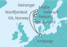 Itinerario della crociera Norvegia - Costa Crociere