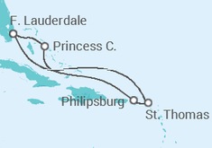 Itinerario della crociera Isole Vergini statunitensi, Sint Maarten - Princess Cruises