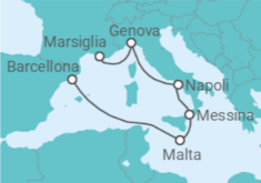 Itinerario della crociera Italia, Malta - MSC Crociere