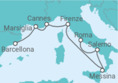 Itinerario della crociera Francia, Italia - NCL Norwegian Cruise Line