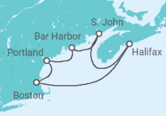 Itinerario della crociera Stati Uniti, Canada - NCL Norwegian Cruise Line