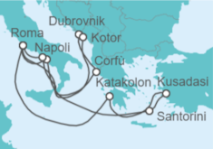 Itinerario della crociera Grecia, Croazia, Montenegro, Italia, Turchia - Princess Cruises