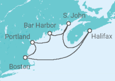 Itinerario della crociera Stati Uniti, Canada - NCL Norwegian Cruise Line