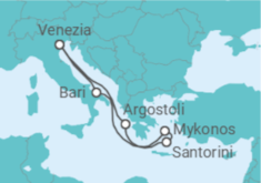 Itinerario della crociera Italia, Grecia - Costa Crociere