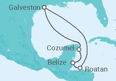 Itinerario della crociera Messico, Belize, Honduras - Carnival Cruise Line