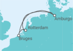 Itinerario della crociera Belgio, Olanda - AIDA