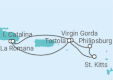 Itinerario della crociera Isole Vergini britanniche, Sint Maarten, Saint Kitts e Nevis - Con volo - MSC Crociere