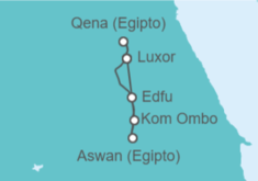 Itinerario della crociera Egitto - AmaWaterways