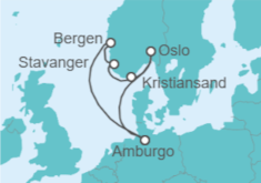 Itinerario della crociera Norvegia Bevande Incluse - AIDA