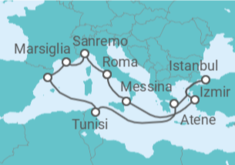 Itinerario della crociera Francia, Spagna, Brasile Bevande Incluse - MSC Crociere