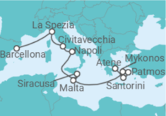 Itinerario della crociera Italia, Malta, Grecia - Explora Journeys