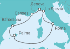 Itinerario della crociera Francia, Italia, Spagna Bevande Incluse - MSC Crociere