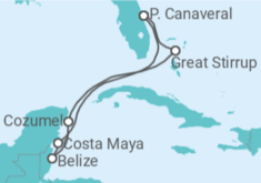 Itinerario della crociera Belize, Messico - NCL Norwegian Cruise Line