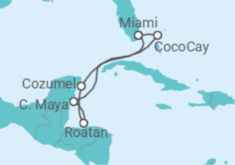 Itinerario della crociera Honduras, Messico - Royal Caribbean
