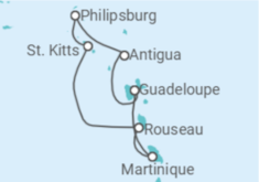 Itinerario della crociera Antigua E Barbuda, Sint Maarten, Saint Kitts e Nevis, Martinica - MSC Crociere