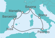Itinerario della crociera Norvegia - AIDA