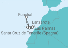 Itinerario della crociera Isole Canarie - Costa Crociere
