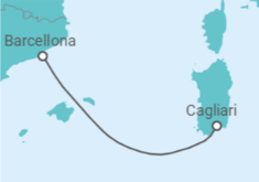 Itinerario della crociera Spagna, Italia - Costa Crociere