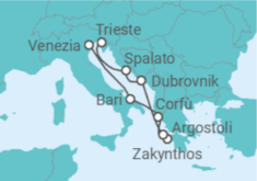 Itinerario della crociera Da Venezia a Trieste - Costa Crociere
