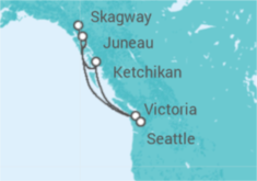 Itinerario della crociera Alaska - Princess Cruises