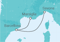 Itinerario della crociera Spagna Bevande Incluse - Costa Crociere
