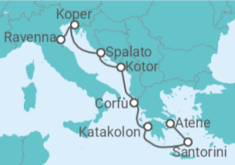 Itinerario della crociera Grecia, Montenegro, Croazia, Slovenia - NCL Norwegian Cruise Line