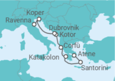 Itinerario della crociera Grecia, Montenegro, Croazia, Slovenia - NCL Norwegian Cruise Line