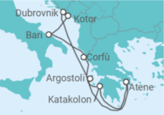 Itinerario della crociera Grecia, Croazia, Montenegro, Italia - Celestyal Cruises