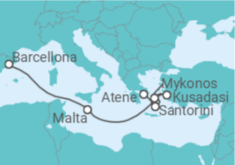 Itinerario della crociera Grecia, Turchia, Malta - Celebrity Cruises