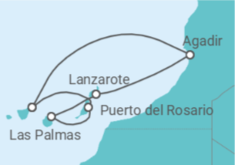 Itinerario della crociera Isole Canarie - Costa Crociere