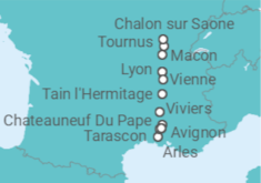 Itinerario della crociera Spagna - CroisiEurope