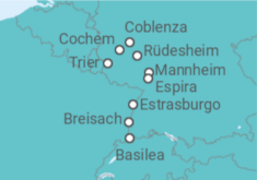 Itinerario della crociera Italia, Francia, Spagna Bevande Incluse - AIDA