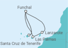 Itinerario della crociera Isole Canarie - Costa Crociere