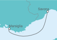 Itinerario della crociera Francia - Costa Crociere