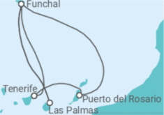 Itinerario della crociera Isole Canarie - Costa Crociere