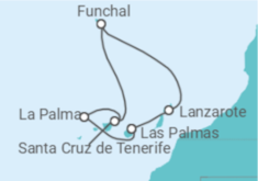 Itinerario della crociera Isole Canarie - Costa Crociere