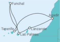 Itinerario della crociera Isole Canarie - Costa Crociere