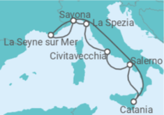 Itinerario della crociera Italia, Francia - Costa Crociere