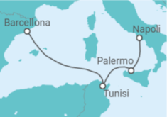Itinerario della crociera Italia, Tunisia Bevande Incluse - MSC Crociere